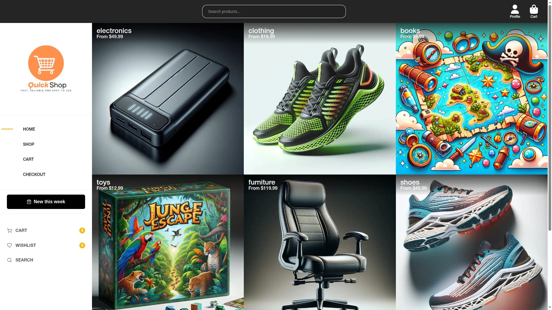 QuickShop (React)